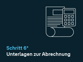 Unterlagen zur Abrechnung